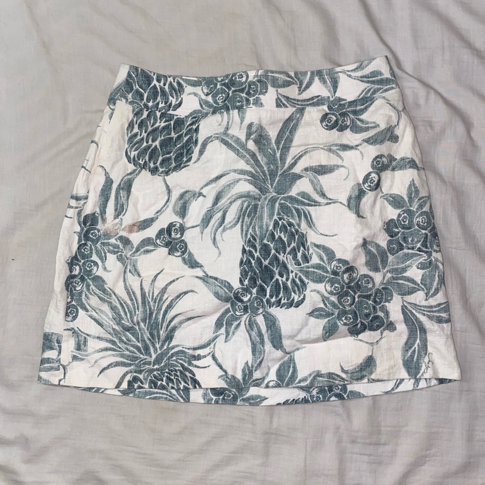 Blue/Grey Print Mini Skirt by Chloé